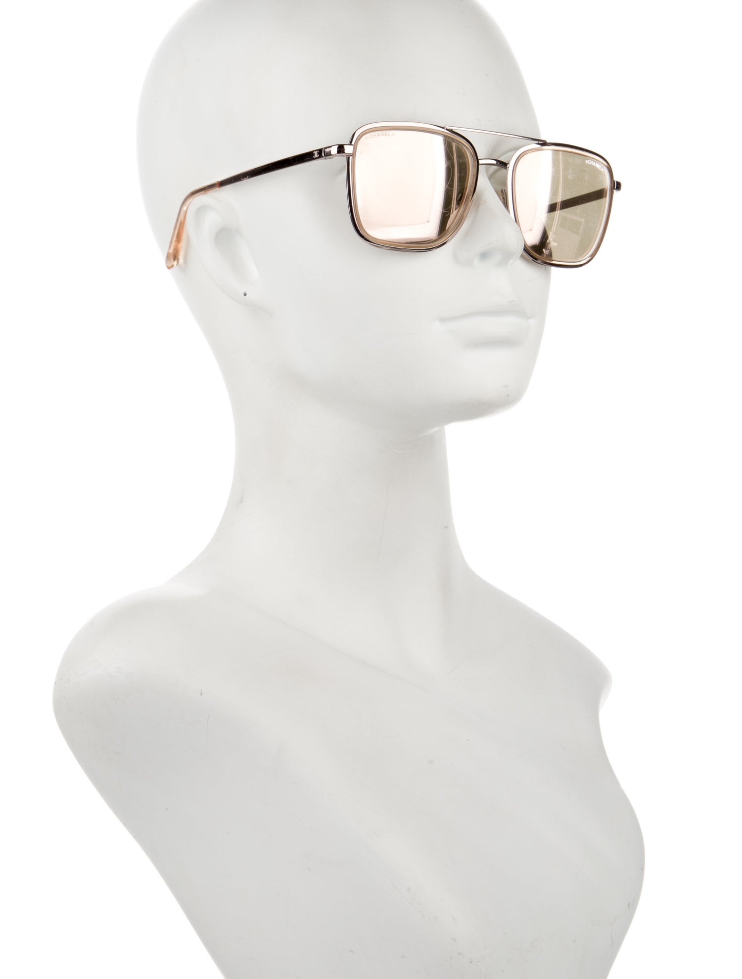 Chanel Aviator Mirrored Sunglasses